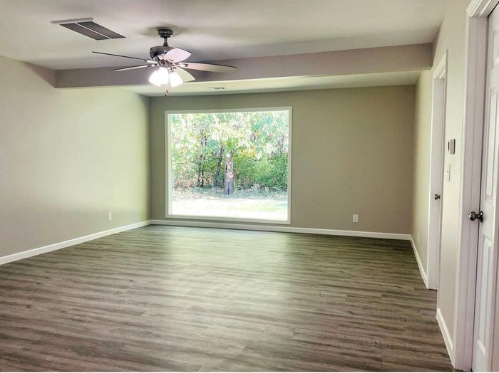 Empty, deep cleaned room ready for move in, Quad Cities