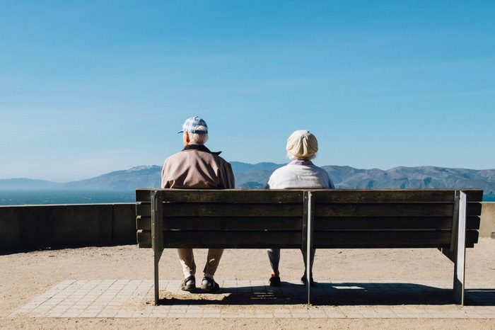 Senior couple during a downsizing transition in the Quad Cities